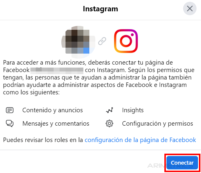 Cómo vincular una cuenta de Instagram con una página de Facebook